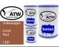 Preview: Volkswagen, Coral Red, L351: 500ml Lackdose + 500ml Klarlack + 250ml Härter - Set, von ATW Autoteile West.